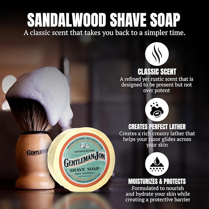 Gentleman Jon Straight Razor Shaving Kit - Vintage Wet Shave Grooming Set, Includes Straight Edge Razors for Men, Badger Hair Shaving Brush, Alum Block, Shave Soap, Bowl & Double Edge Safety Blades