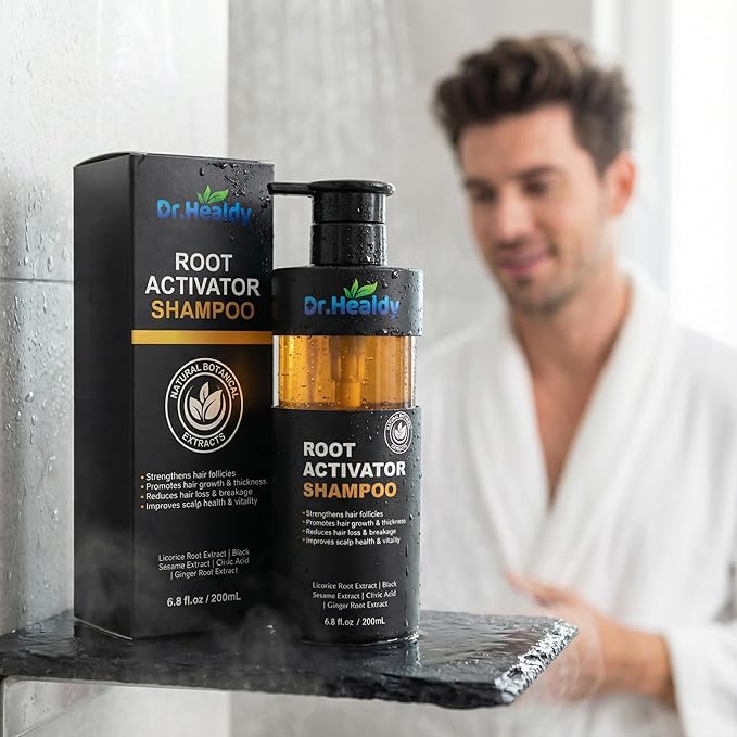 Root Activator Shampoo for Men-Hair Growth Shampoo for Hair Loss and Thinning Hair,Sulfate Free-13.6 fl oz / 400 mL