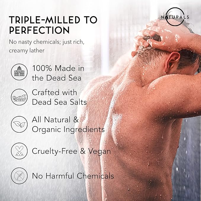 O NATURALS 100% Natural Bar Soap - Gift Set - Organic Ingredients & Essential Oils - Spa Gifts for Women & Men, Body Wash & Face Soap - 10PC Variety Soaps Collection