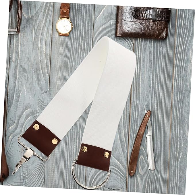 Dual Layer Canvas Barber Shaving Strop Lightweight Portable Sharpening Belt for Straight Maintenance Grooming Accessory for Barbers and Shaving Enthusiasts