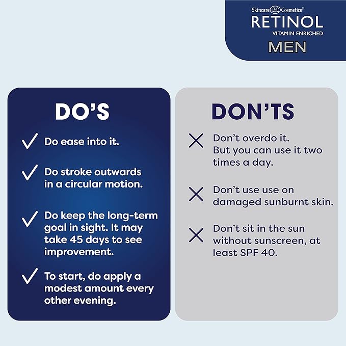 Retinol Men Anti- Aging Facial Wipes - Quickly cleanses Face from Sweat, Oil and Pore-Clogging Dirt without any heavy residue + Retinol Women All in One Anti-Aging Cleansing Towelettes