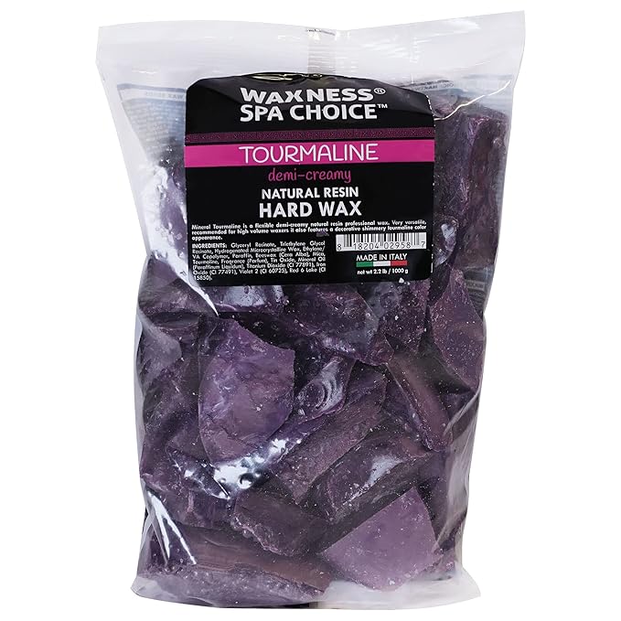 Waxness Spa Choice Tourmaline Demi Creamy Hard Wax Beads 2.2 lb / 1 kg Pack of 2