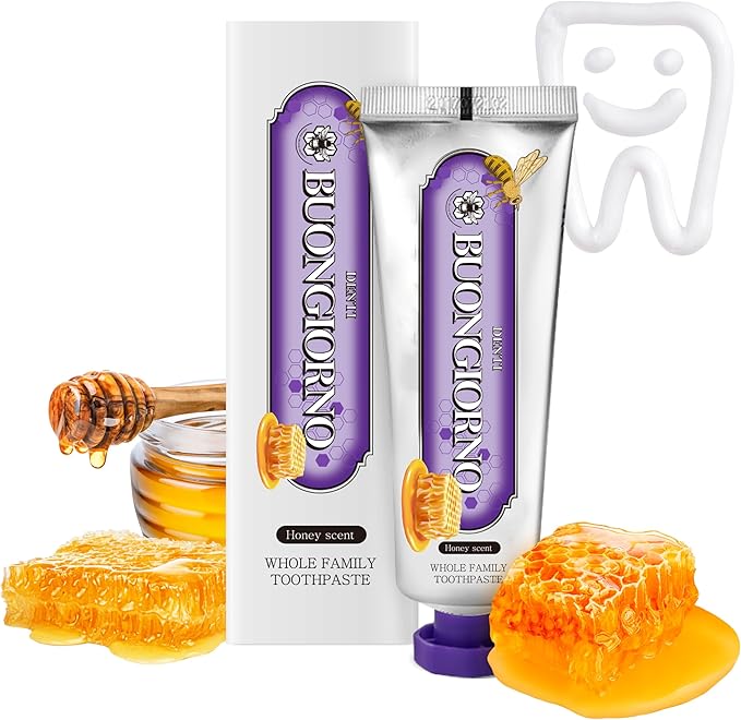 Toothpaste (Honey Mint)-Gingivitis & Periodontal Care for Bleeding Gums, Active Repair & Sensitivity Relief, Propolis & CICA, Paraben & SLS Free (3.52fl oz / 100g)