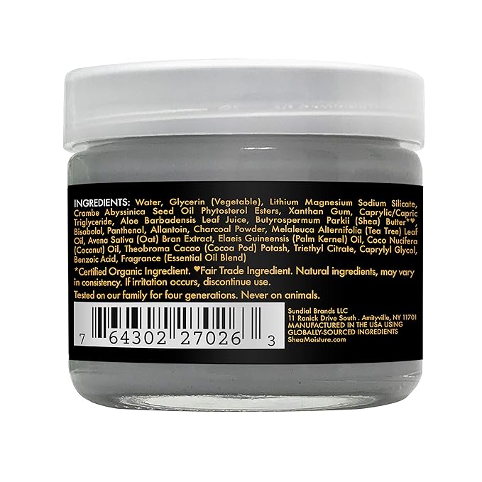 Sheamoisture Face Moisturizer for Acne-Prone Skin African Black Soap with Shea Butter 2 oz