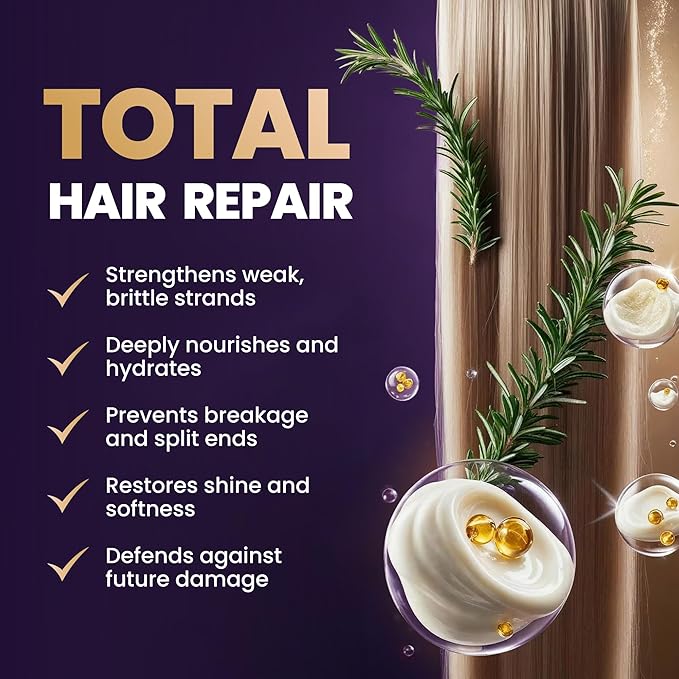Thickening Hair Growth Conditioner For Women & Men, Biotin Conditioner, Intensive Repair for Thinning Damaged & Frizzy Hair, Split End Care, Sulfate & Paraben Free