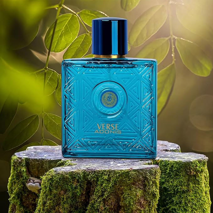 Men's Cologne Eau De Parfume Natural Spray Verse Adonis Perfume with Woody Floral & Fruity Masculine Scent 3.4 Fluid Ounce Long Lasting Fragrance