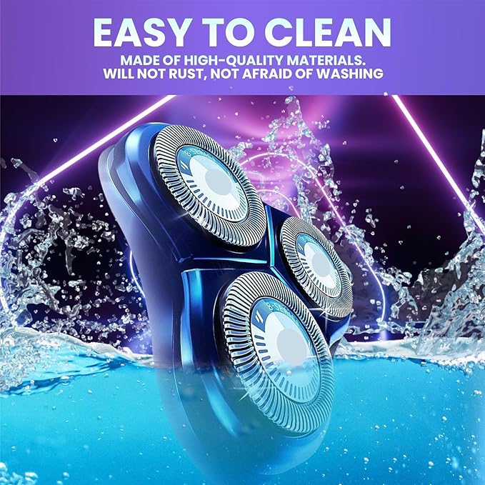HQ8 Replacement Heads Compatible with Philips Norelco Aquatec Shaver, HQ8 Blades Fits for Philips Norelco Razor PT720 AT880 AT810, 9-pc Pack
