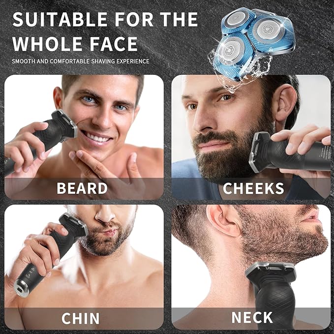 SH71/50 Shaving Heads Compatible with Phili*s Shavers Series S5000 (S5XXX),S7000 (S7XXX) for SH60/70 and SH70/70 (Blue)
