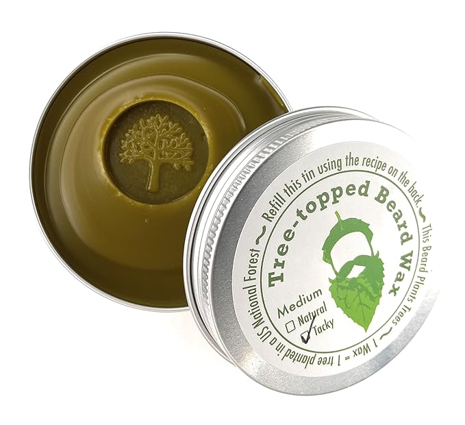 Tree-Topped Beard Wax (2oz.) Medium Tacky - from