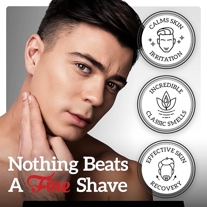 Fine Men's Aftershave - Bay Rum Fragrance, Soothing & Toning Post Shave Balm, Calms Razor Burn, Classic Barbershop Feel, Alcohol-Based Formula, Gentle for All Skin Types, 100ml