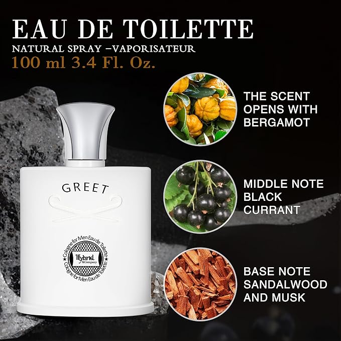 Hybrid & Company Men's 4 Pcs Classic France Pour Homme Greet Adventure Eau De Toilette Perfume