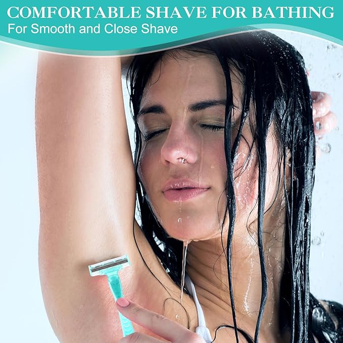 36 Count Women's Disposable Razors Bulk 3 Blade Razors For Women Shaver For Women Sensitive Skin Comfortable Shave For Bathing Hotel Travel