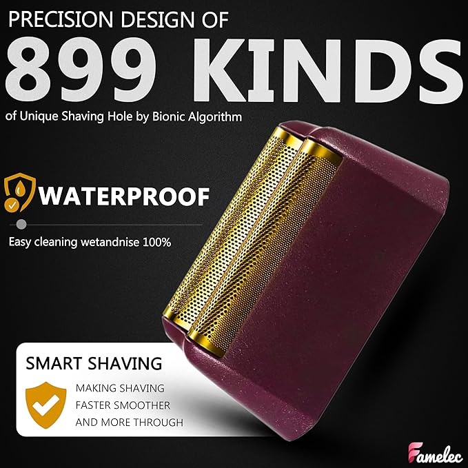 Foil & Cutter Bar Assembly Replacement for Wahl Professional 5 Star Series Shaver Models 7031-100, 7043-100, High-Performance Shaver Accessories Compatible with Wahl Replacement Head