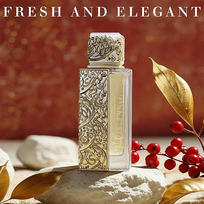 QISSAT AL NAJAH NEDAWI Cologne for Men | Luxury Oud Woody Musk Perfume | 100ml Eau de Parfum | Long Lasting Fragrance with Leather, Rose & Citrus Notes