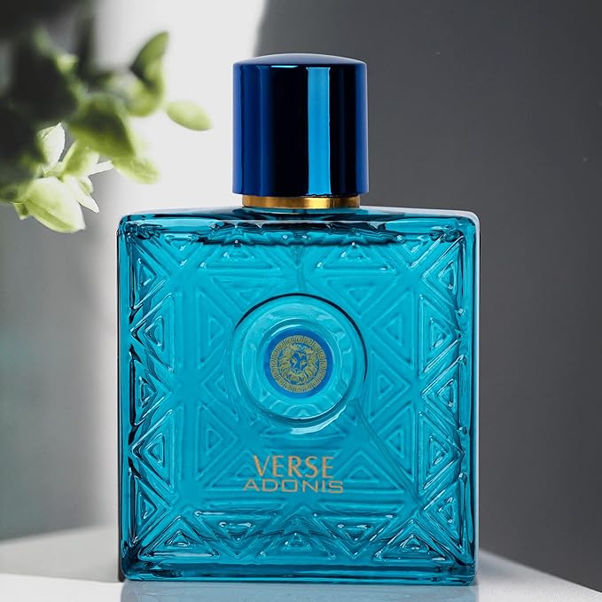 NovoGlow Verse Adonis Eau De Parfum for Men 3.4 Fl. Oz. 100ml Men's Perfume Refreshing Combination of Woody Floral & Fruity Scents - Masculine Scent Lasts All Day A Gift for Any Occasion