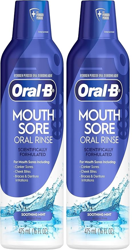Oral-B Mouth Sore Mouthwash Special Care Oral Rinse, 475 mL (16 fl oz) (Pack of 2)