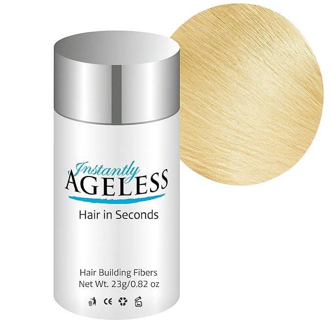 Instantly Ageless® Hair in Seconds™ Hair Building Fibers – Hair Thickening Fibers for Thinning Hair & Hair Loss for Fuller-Look - 0.83 oz (23g) - Blonde
