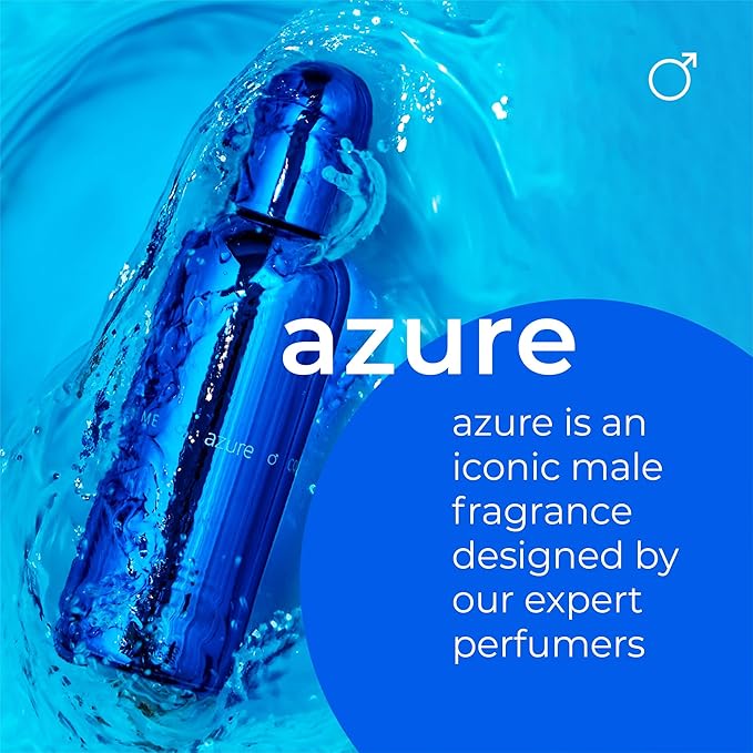 COLOUR ME Azure Perfume. 100ml Eau de Parfum Men, Luxury Fragrance - Aftershave, Long Lasting Perfumes for Men by Milton-Lloyd