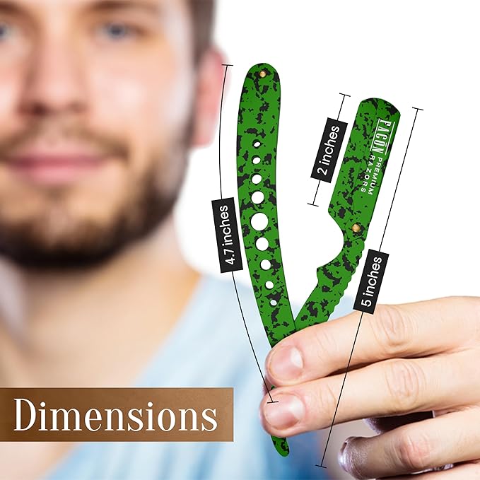 Facón Straight Razors for Men + Facón Transparent Shaving Gel for Men