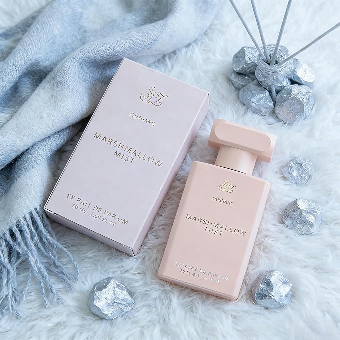 Marshmallow Mist Perfume for Women and Men, Sweet Gourmand Marshmallow Vanilla Scent, Cozy Dessert Fragrance, Long Lasting 8+ Hours Extrait de Parfum