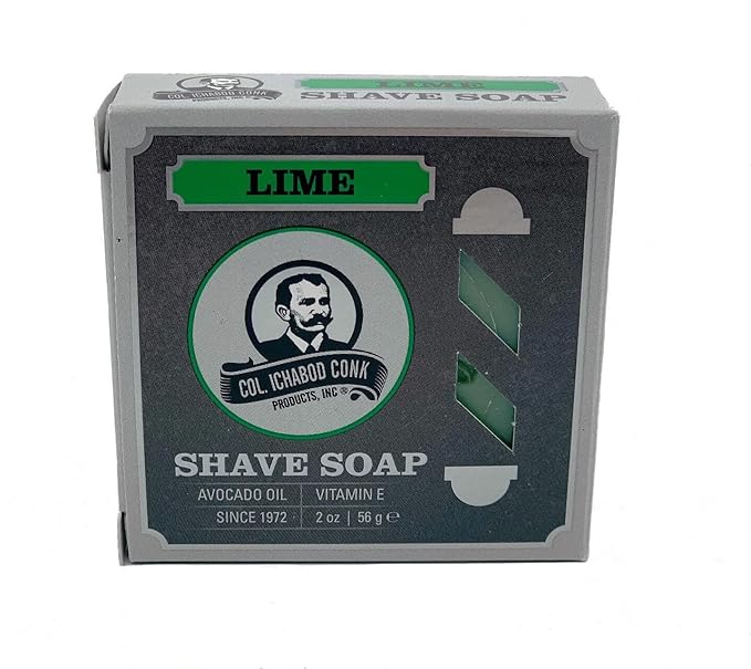Col. Conk Lime Glycerine Shave Soap 2.25 oz.