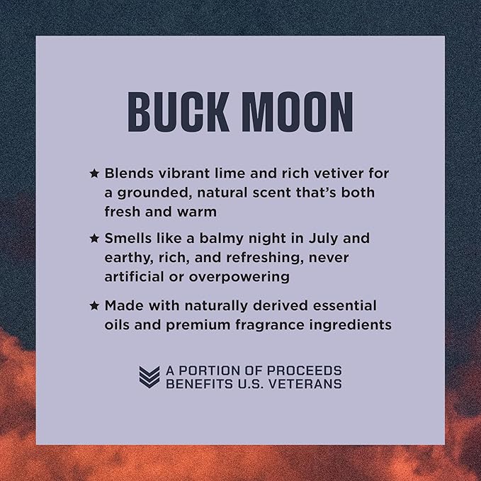 Duke Cannon Supply Co. Buck Moon & Sawtooth Men’s Cologne Duo Earthy Lime Vetiver and Fresh Alpine Cedarwood Long-Lasting Eau de Parfum Kit Rugged Outdoor Masculine Fragrances Set 1.7 Fl Oz.