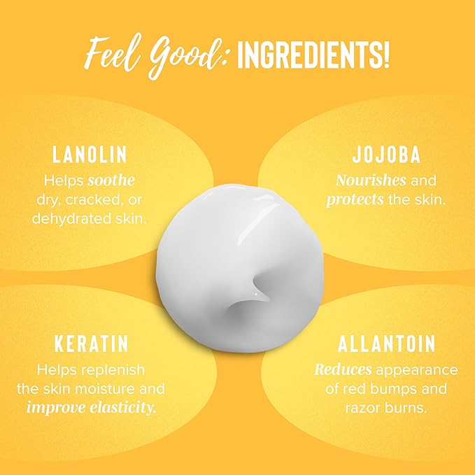 Coochy Shave Cream - Moisturizing Shave Lotion - Gentle Intimate Shaving Cream - For Bikini Area, Underarms, Legs & More - Rash-Free, Hydrating Formula - Peachy Keen, 3.4 oz