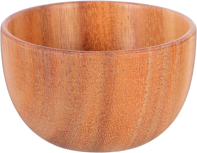Wooden Shaving Soap Bowl for Men, Shaving Lather Bowl with Smooth Finish, Beard Care Shave Soap Container for Travel and Bathroom Use