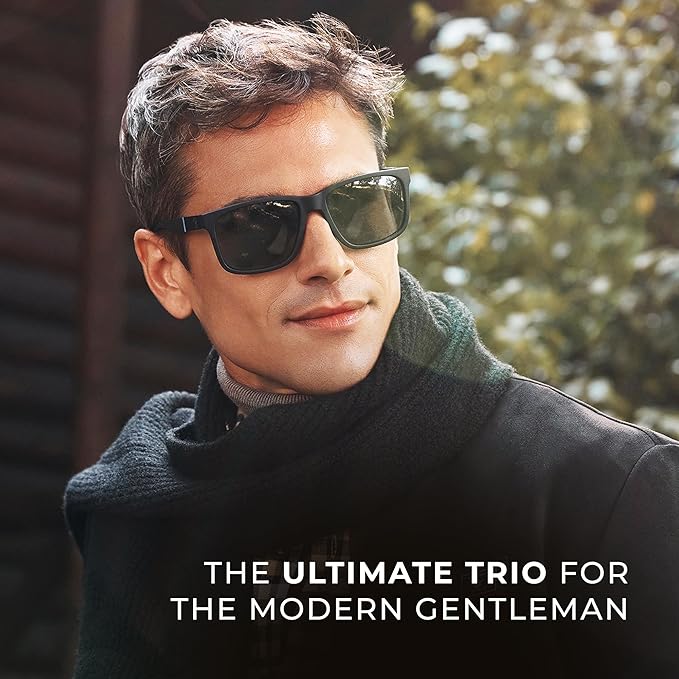 Beverly Hills Polo Club BHPC Men's Classic Fragrance Collection - 3-Piece Gift Set with Eau De Toilette, Deodorant Body Spray & After Shave Lotion