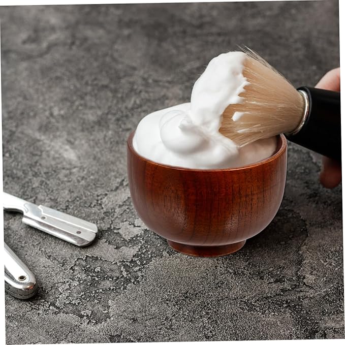 minkissy 2pcs Shaving Soap Bowl Mug for Traditional Wet Shaving Smooth Lathering Device for Men and Sturdy Design