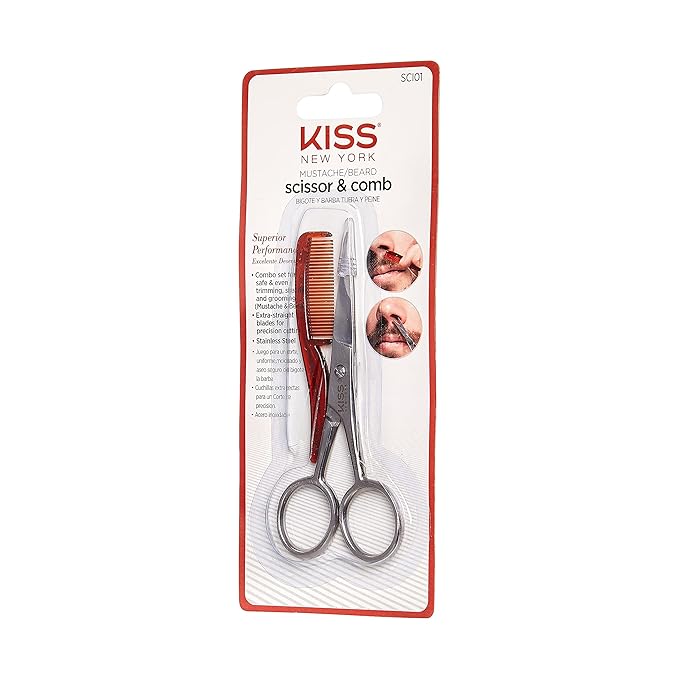 Kiss Mustache Scissors