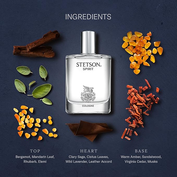 Stetson Spirit 1.7 oz Cologne w/ 1.5mL Legend Vial