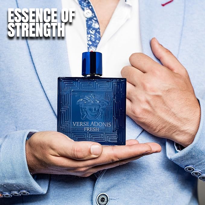 Men's Cologne Verse Adonis Fresh- Eau De Toilette Spray Perfume Fresh Scent 3.4 Fl Oz Daily Used