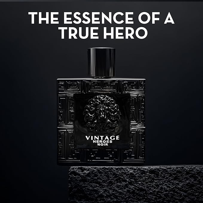 Men's Cologne Gift Set 4 Pack Vintage Heroes Series - 3.4 Fl Oz Each | Vanilla Bourbon, Leather & Amber Floral Fragrance | Luxury Eau de Parfume for Men All Day Use