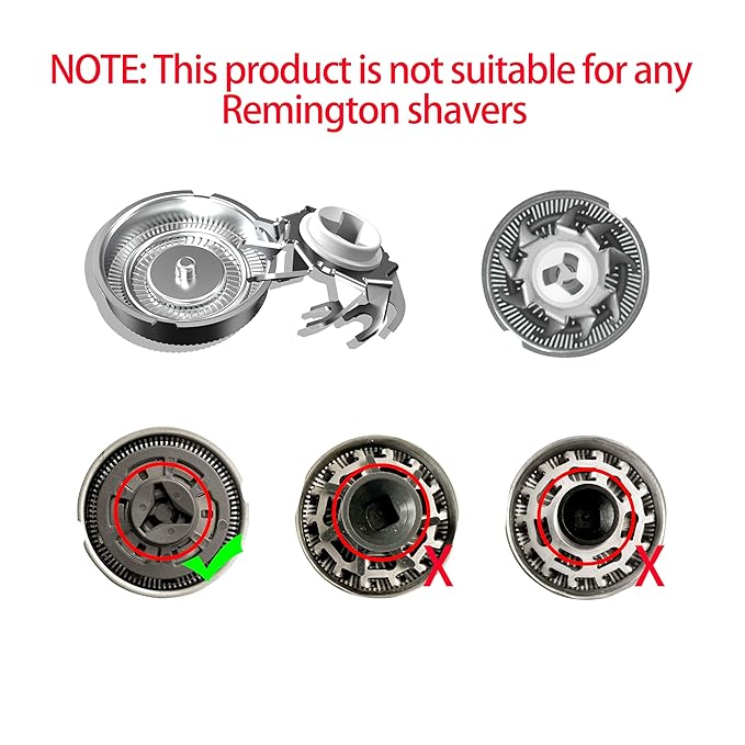 Replacement heads for electric shavers,Waterproof Replacement Blades for Mens Shaver,3-Pack