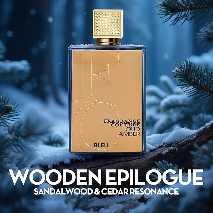 Men/Women Cologne Oud Amber Blue Unisex Perfume 100ml Eau de Parfum - Bold Spicy Amber,Bergamot&Melon Scent for Women & Men Daily Use