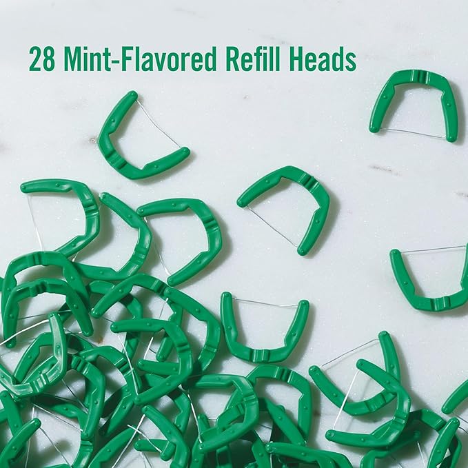 REACH Ultraclean Access Flosser Refill Heads, Mint, Plaque Remover for Teeth, Shred Resistant, for Hard to Reach Areas, Oral Care, PFAS Free, for Adults & Kids, 28 Count (Pack of 3)