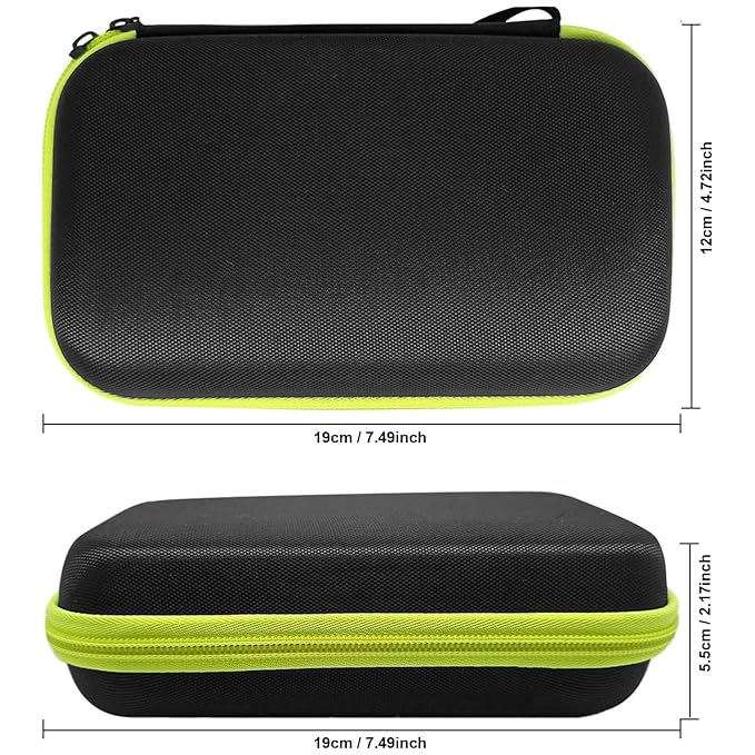 LinMei Hard Travel Case for Electric Trimmers & Shavers - Protective Organizer Compatible with QP27XX, QP28XX and QP6XXX - EVA Shell with Accessory Pocket - Black (Case Only)