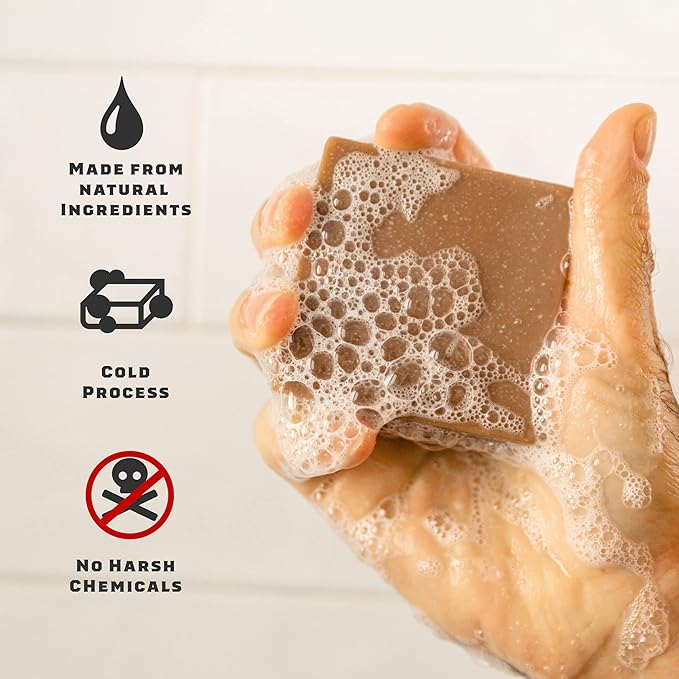 Dr. Squatch Natural Bar Soap for Men - Cold Process Soap with No Harsh Chemicals - Maverick Musk (5 oz, 5-Pack)