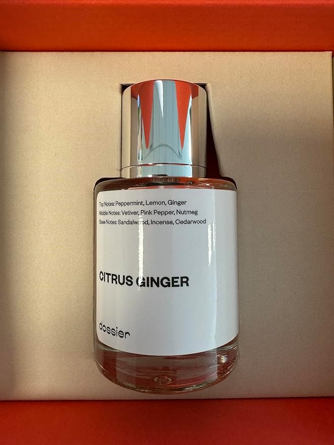 Dossier - Citrus Ginger - Eau de Parfum - Perfume Luxury - Pure Infused - For Men - Fragrance 1,7 Fl 0z (50ml)