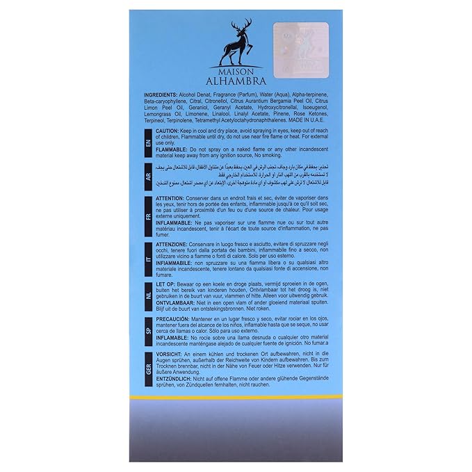 Maison Alhambra Jean Lowe - Azure for Unisex - 3.4 oz EDP Spray