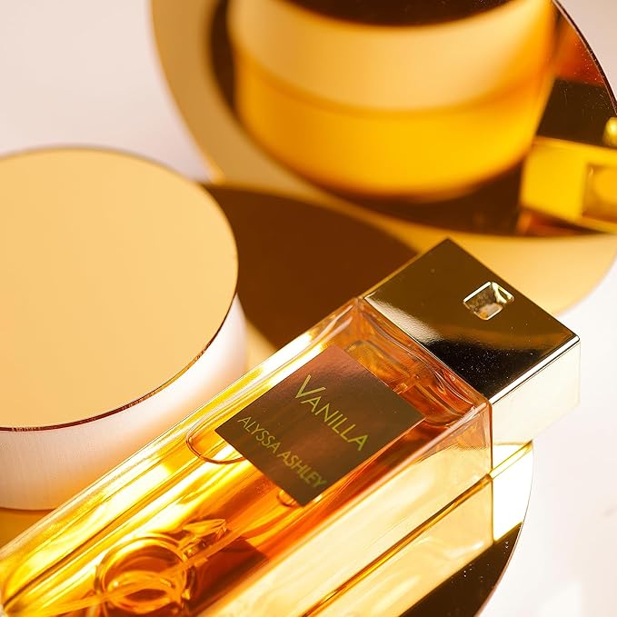 Alyssa Ashley Vanilla - Vanilla Perfume for Women with Caramel and Musk - Elegant Perfumes for Women -Fragrances for Romatic Moments - 3.4 oz