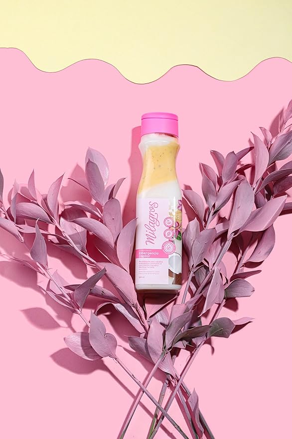 Milagros Emergencia Capilar Tratamiento Original Colombian Hair Care Products for Natural Growth, Strengthening, and Repair, 100% Natural, Pink