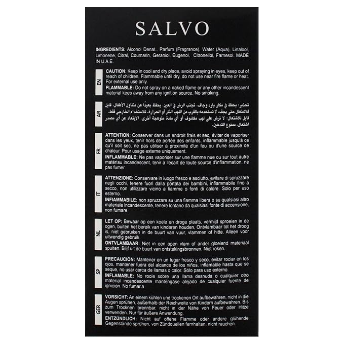 Salvo Intense by Maison Alhambra for Men - 3.4 oz EDP Spray