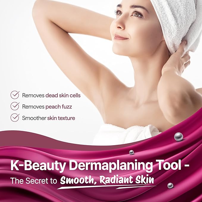 KoDerMa Foldable Dermaplaning Tool – Face Razor for Women & Men | Peach Fuzz Remover & Eyebrow Trimmer | Easy Exfoliation | K-Beauty Inspired | Ergonomic Blade Design (12)
