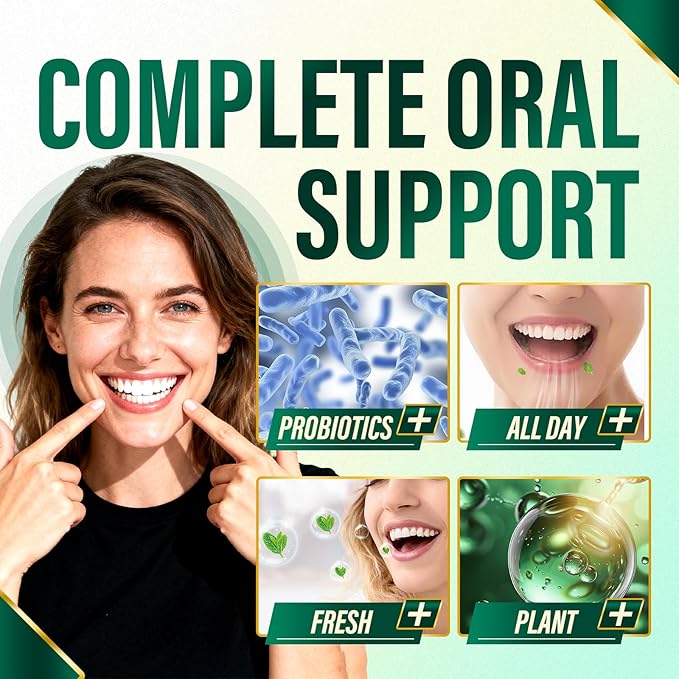 Zero Breath Bad Breath Capsules - Breath Freshener 7 in 1 Bad Breath Solution with Organic Chlorophyllin, Mint & Probiotics, Vegan, Gluten-Free (1)