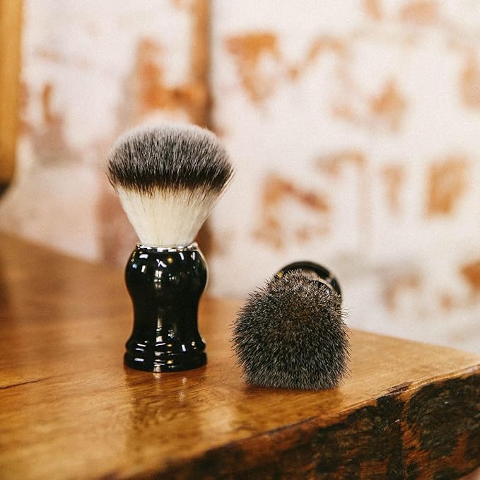 Classic Shaving Brush. Sythetic Bristles. Vegan Friendly.