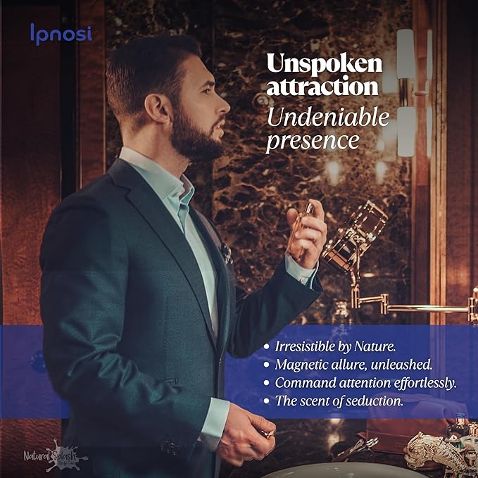 lpnosi For Him Pheromone Perfume, Long-Lasting Fragrance Infused with Natural Essences & Powerful Pheromones, Irresistible Scent for Men, Spray, Travel-Friendly, 1 fl oz