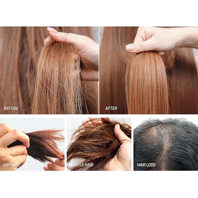 Luv Me Care Biotin Hair Growth Oil Hair Growth Serum for Thicker Longer Fuller Healthier Hair, Prevent Hair Loss & Thinning, All Natural Vitamin Rich Treatment, Women & Men, All Hair Types 1.7 oz