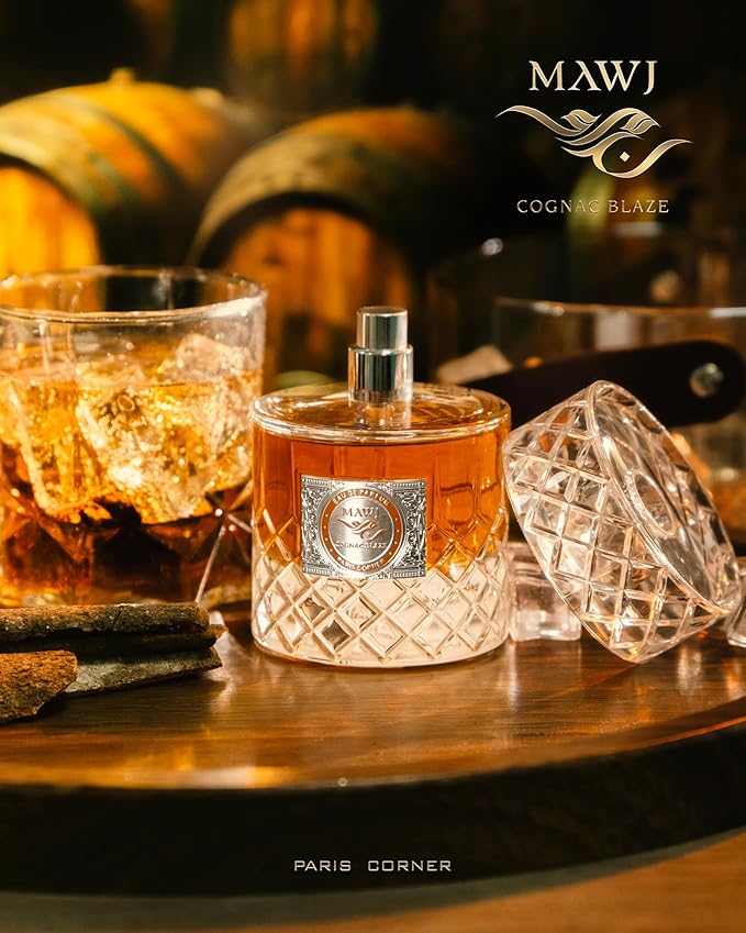 Paris Corner Mawj Cognac blaze EDP Unisex Eau de Parfum Fragrances Scent 3.4 Fl Oz Perfumes